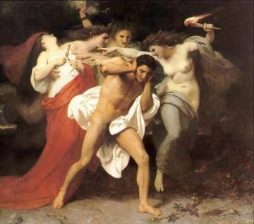 Orestes Pursued by the Furies Artwork by William Adolphe Bouguereau