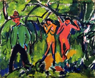 In the Forest Artwork by Ernst Ludwig Kirchner