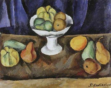 Still Life with Fruit Artwork by Pyotr Konchalovsky