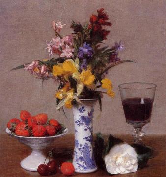 The Bethrothal Still Life Artwork by Henri Fantin-Latour