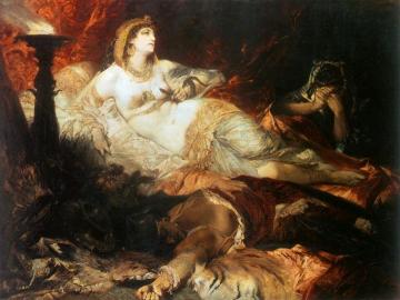 Der Tod Der Kleopatra Artwork by Hans Makart