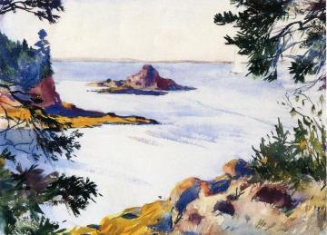 Pulpit Rock, North Haven, Maine Artwork by Frank Weston Benson