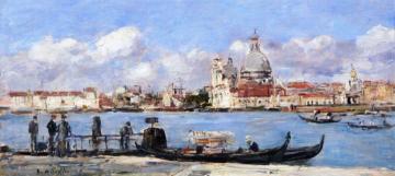 Venice, The Salute And The Douane, The Guidecca From The Rear, View From The Grand Canal Artwork by Eugène-Louis Boudin