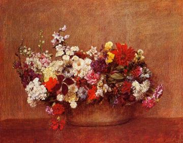 Flowers in a Bowl Artwork by Henri Fantin-Latour
