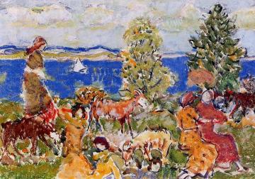 Summer Afternoon Artwork by Maurice Prendergast