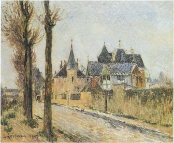 Pothius Quay in Pontoise Artwork by Gustave Loiseau