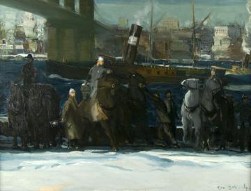 Snow Dumpers Artwork by George Wesley Bellows