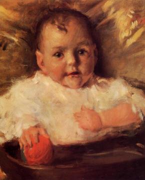 Bobbie: A Portrait Sketch Artwork by William Merritt Chase