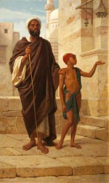 The Blind Beggar Artwork by Frederick Goodall