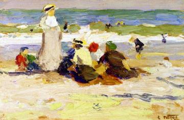 At the Beach Artwork by Edward Potthast