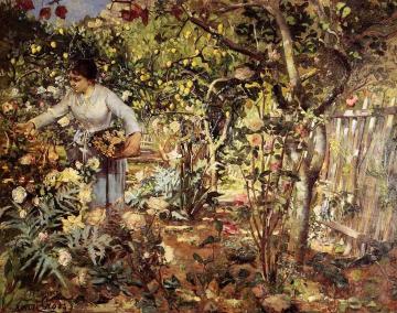 Corner of the Garden in Monaco Artwork by Henri Edmond Cross