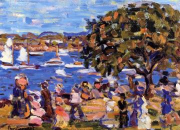 Buck's Harbor Artwork by Maurice Prendergast