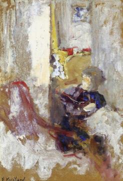 Sketch Of Woman Sewing Artwork by Edouard Vuillard