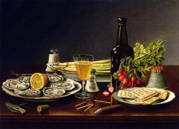 Still Life With Oysters Artwork by Levi Wells Prentice