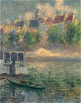 Quay of the Hotel Deville in Paris Artwork by Gustave Loiseau
