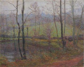 Wooded Landscape Artwork by Gustave Loiseau
