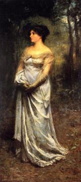 A Lady In Grey Artwork by Frederick McCubbin