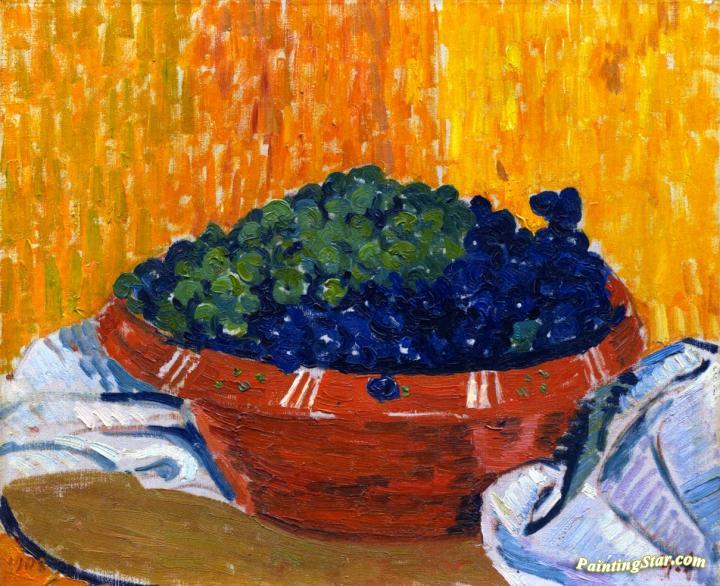 Bowl Of Grapes Artwork by Giovanni Giacometti