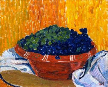 Bowl Of Grapes Artwork by Giovanni Giacometti