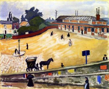 A Provincial Train Station Artwork by Albert Marquet