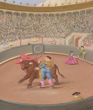 La corrida Artwork by Fernando Botero