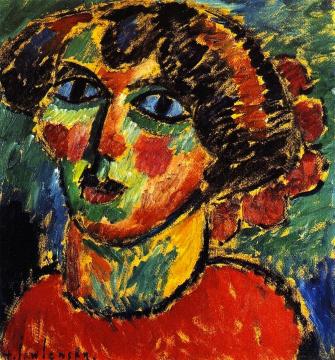 Bacchante Artwork by Alexej Jawlensky