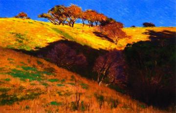 Head of Amarillo Canyon Artwork by William Wendt