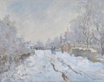 Snow Scene At Argenteuil Artwork by Claude Oscar Monet