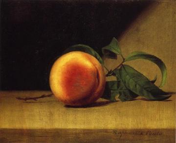 Still Life With Peach Artwork by Raphaelle Peale