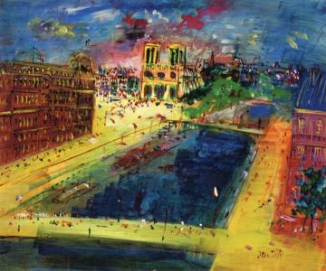 The Heart Of Paris Artwork by Jean Dufy