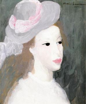 Young Woman With Hat Artwork by Marie Laurencin