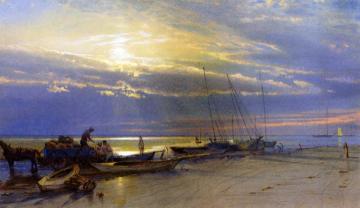 On the Inlet, Atlantic City, New Jersey Artwork by William Trost Richards