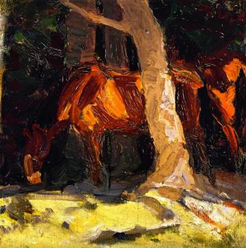 Sketch of Horses I Artwork by Franz Marc