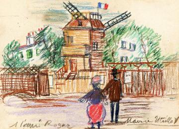 Le Moulin de la Galette Artwork by Maurice Utrillo