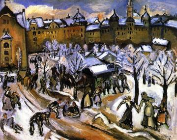 Snow in Munich Artwork by Emile-othon Friesz