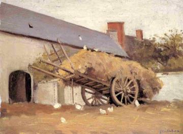 Loaded Haycart Artwork by Gustave Caillebotte
