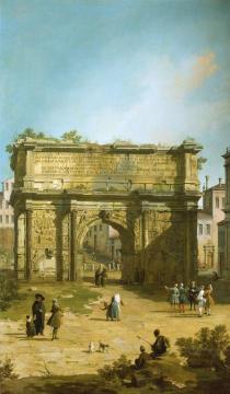The Arch of Septimius Severus Artwork by Giovanni Antonio Canal