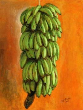 Green Bananas Artwork by Walt Kuhn