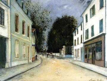 A Street in Sannois Artwork by Maurice Utrillo