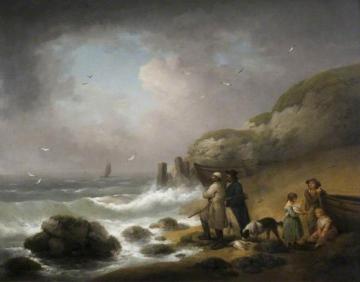 Shooting Sea Fowl Artwork by George Morland