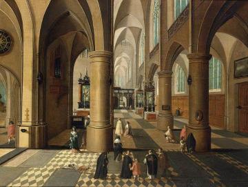 Church Interior Artwork by Pieter Neefs the Elder