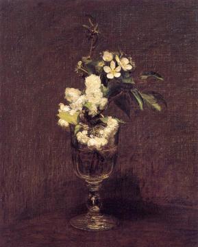 Cherry Blossoms Artwork by Henri Fantin-Latour
