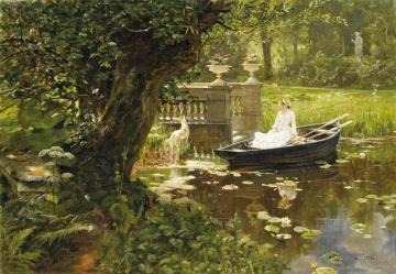 In The Dusseldorf Court Garden Artwork by Gustav Marx