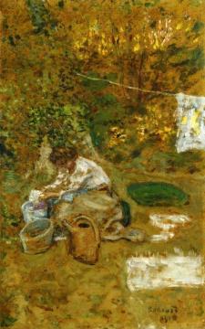 Linens Artwork by Pierre Bonnard