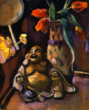 Still Life with a Statuette of Buddha Artwork by Emile-othon Friesz