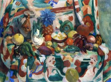 Exotic Still Life, Grapefruit Artwork by Henri Manguin