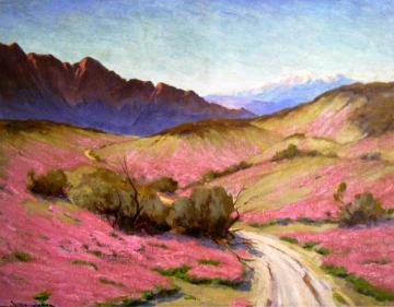Desert Verbena Artwork by Jean Mannheim