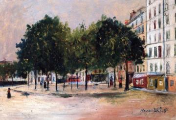 Place Constantin-Pecqueur, Montmartre, Paris Artwork by Maurice Utrillo