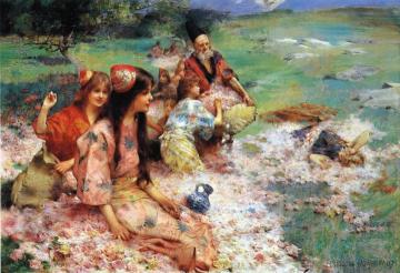 Rose Harvest Artwork by Henry Siddons Mowbray