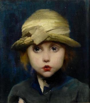 A Tearful Child Artwork by Marianne Stokes